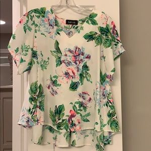 Flowy loose Fabrik top